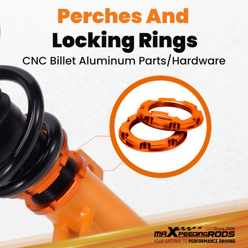 Coilover Suspension Struts compatible for Mercedes C-Class (W203) RWD 01-07 C230 C240 C280