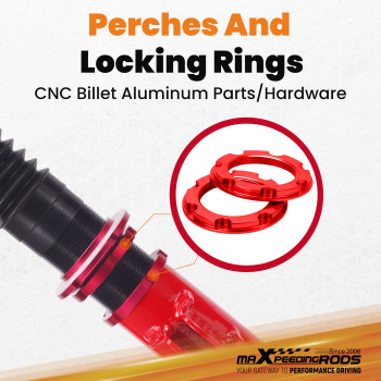 24 Way Damper Coilovers Suspension Kit compatible for Mercedes W203 W209 2000-2007 RWD