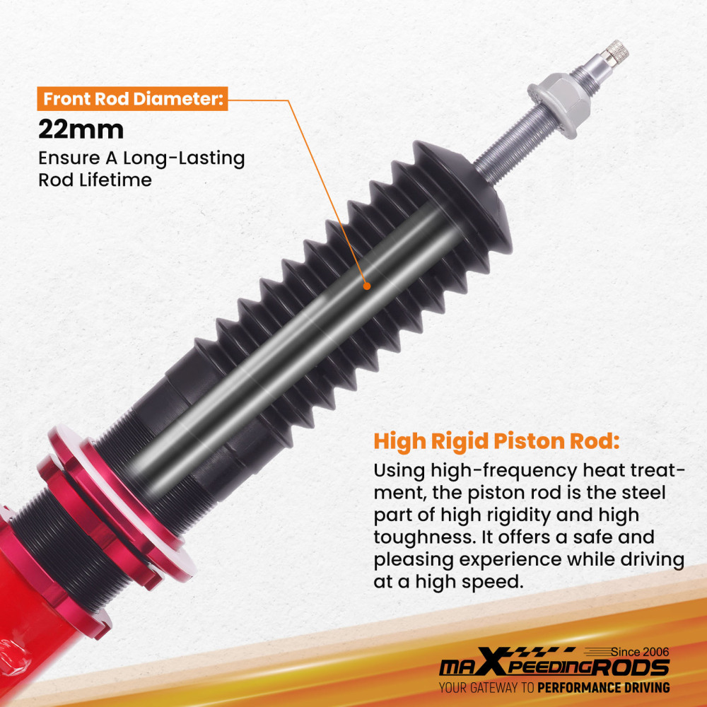 24 Way Damper Coilover Suspension Kit For Benz C-CLASS W203 C220 CLK280 00-08