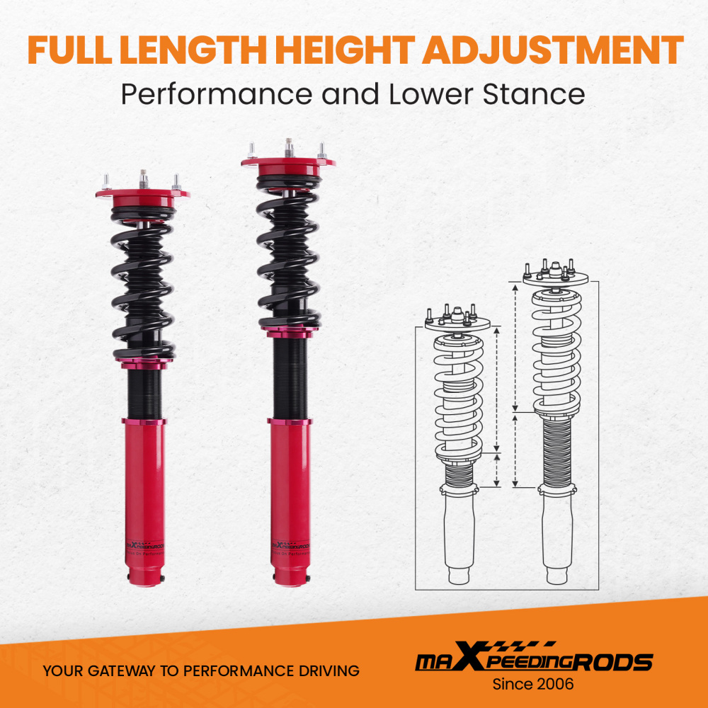 MaXpeedingrods Coilovers 24 Way Damper Kit for MERCEDES S-CLASS W220 S430 S500