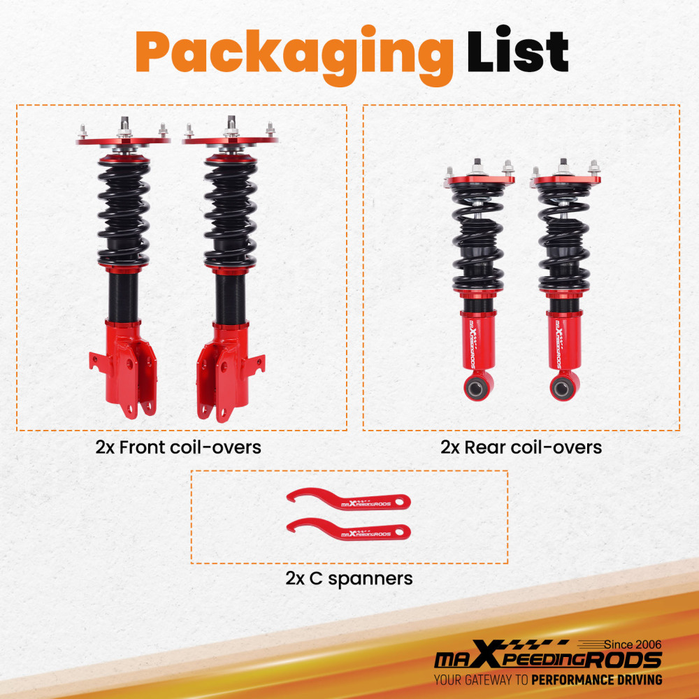 Coilovers Suspension Kit compatible for Subaru WRX STI Saloon 2015-2021 2.0 2.5