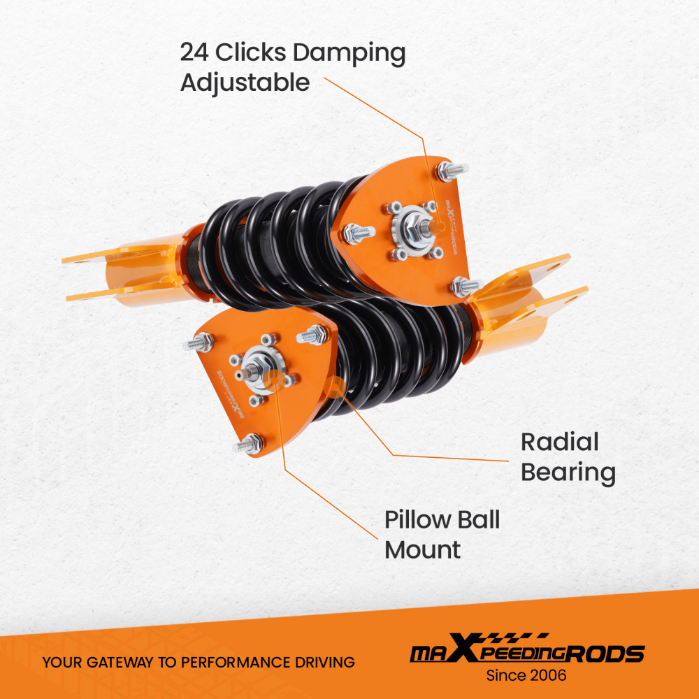 24-way Damper Coilovers Lowering Kit compatible for Scion xB 2004-2006 Struts Suspension