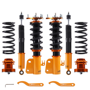 Coilovers Kits Compatible for Scion XB 2004-2006 Adj. Damper Shock Absorbers Struts compatible for Toyota Echo 2000-2005 lowering kit