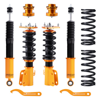 Front Complete Coil Spring Struts Rear Shocks compatible for Scion xB 2004-2006 Coilovers compatible for Toyota Echo 2000-2005 lowering kit