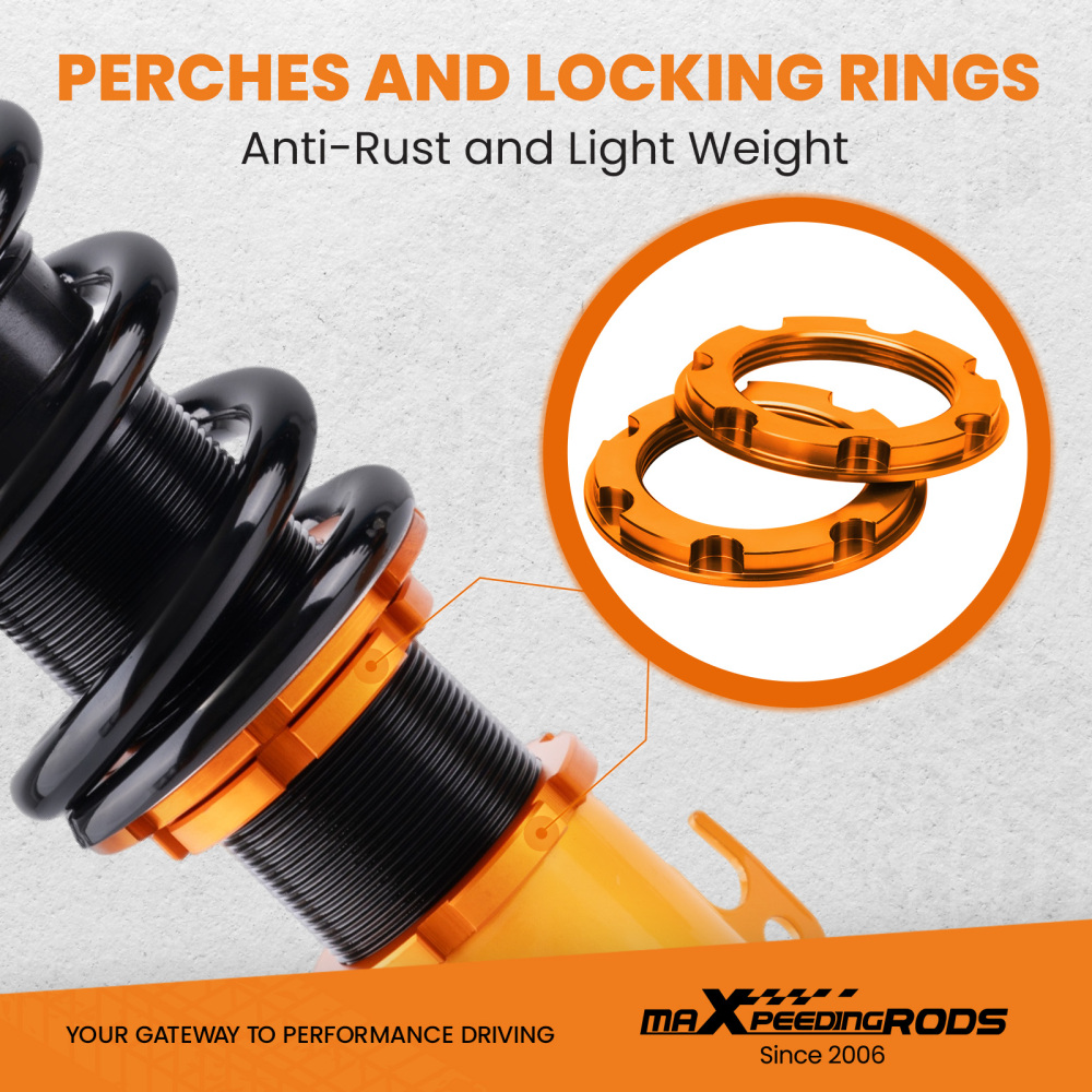 Front Complete Coil Spring Struts Rear Shocks compatible for Scion xB 2004-2006 Coilovers compatible for Toyota Echo 2000-2005 lowering kit