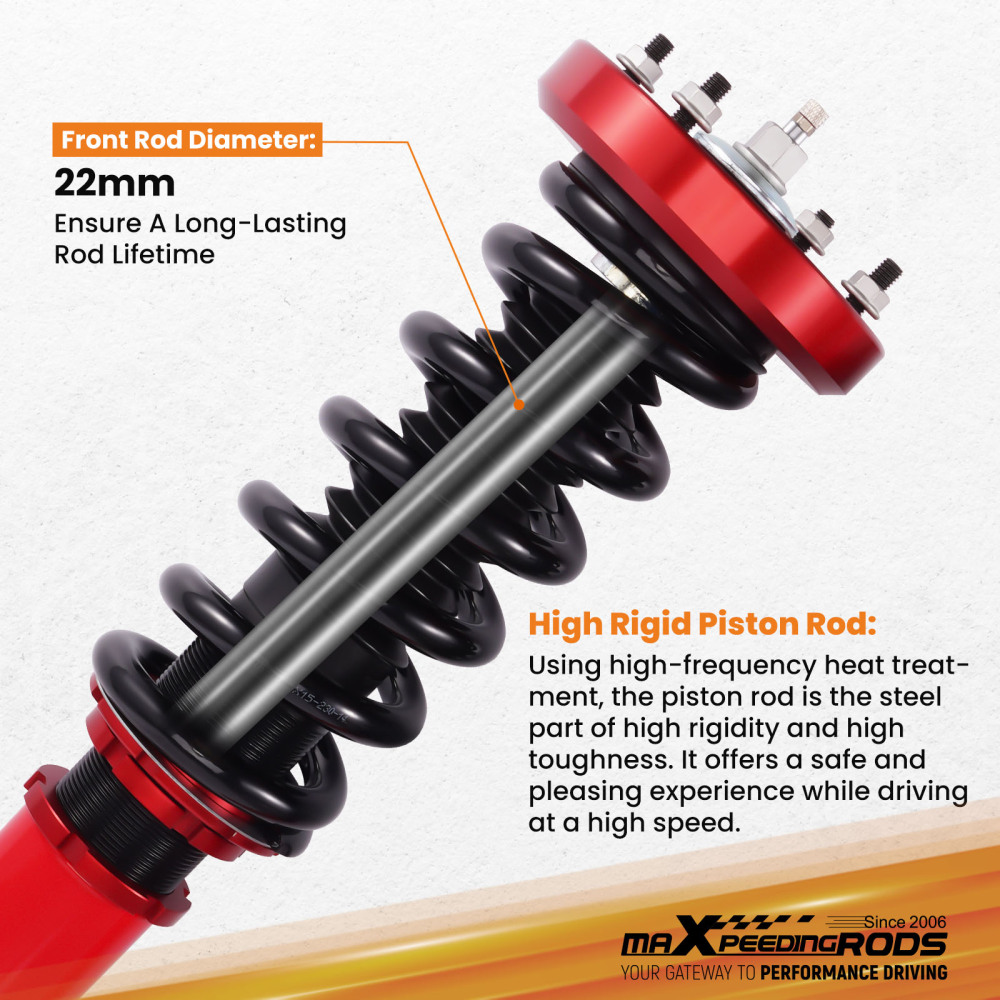 Performance Front Coilovers compatible for Jaguar XJ X350,X358 2003-2009