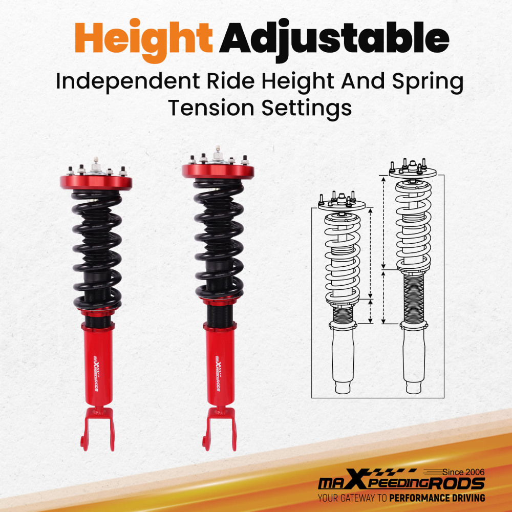 Performance Front Coilovers compatible for Jaguar XJ X350,X358 2003-2009