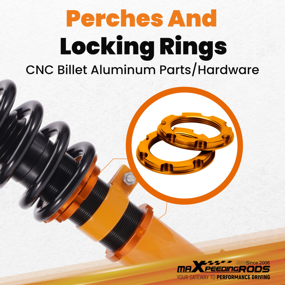 MaXpeedingrods Street Coilovers Lowering Kit compatible for Toyota Yaris Sedan / Vois 2013