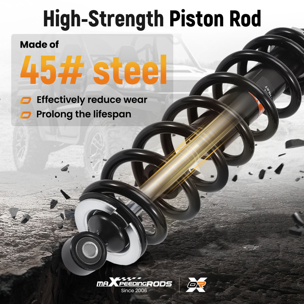 2pcs Front Shocks Strut Absorber Kit compatible for Arctic Cat 400 2009-2014 TRV 4X4