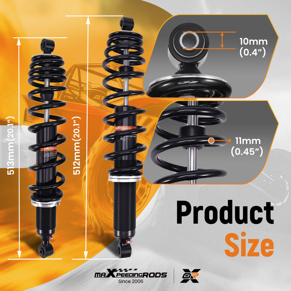 Set of Shocks compatible for Can-Am Commander 800 1000 2011-2020 706000615 706200782