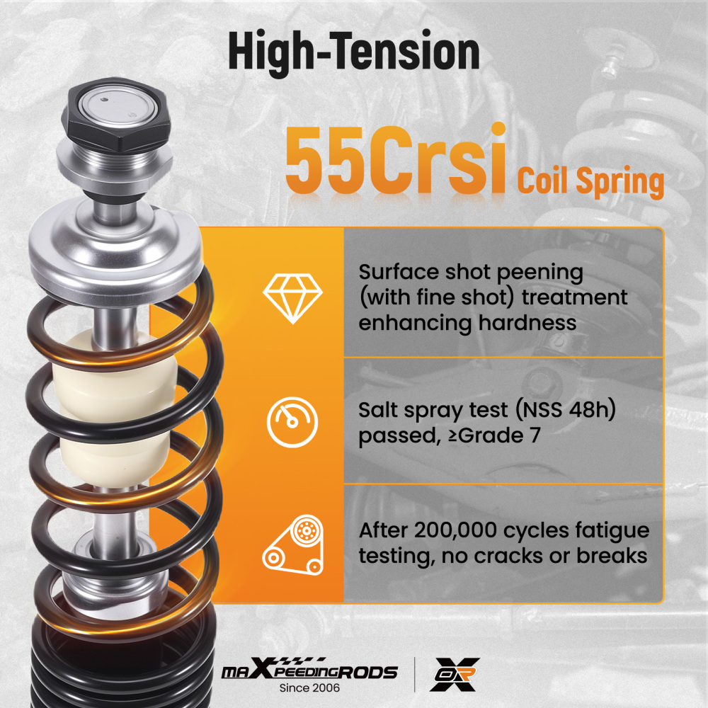 2x Front Gas Shock Strut Absorbers compatible for Can-Am Outlander 500 Max 500 2007-2009