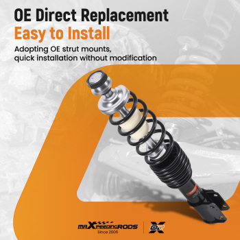 2x Front Gas Shock Strut Absorbers compatible for Can-Am Outlander 500 Max 500 2007-2009