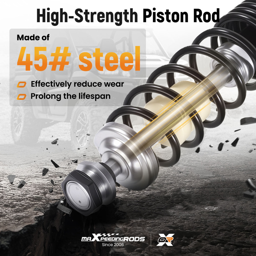 2x Front Gas Shock Strut Absorbers compatible for Can-Am Outlander 500 Max 500 2007-2009