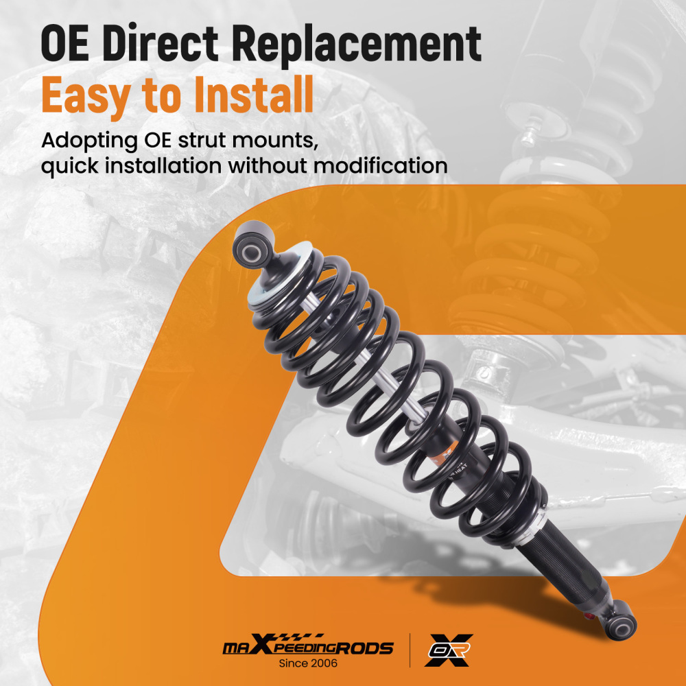 2pcs Rear Shocks Strut Absorber Kit compatible for Can-Am Outlander 650 2010-2012