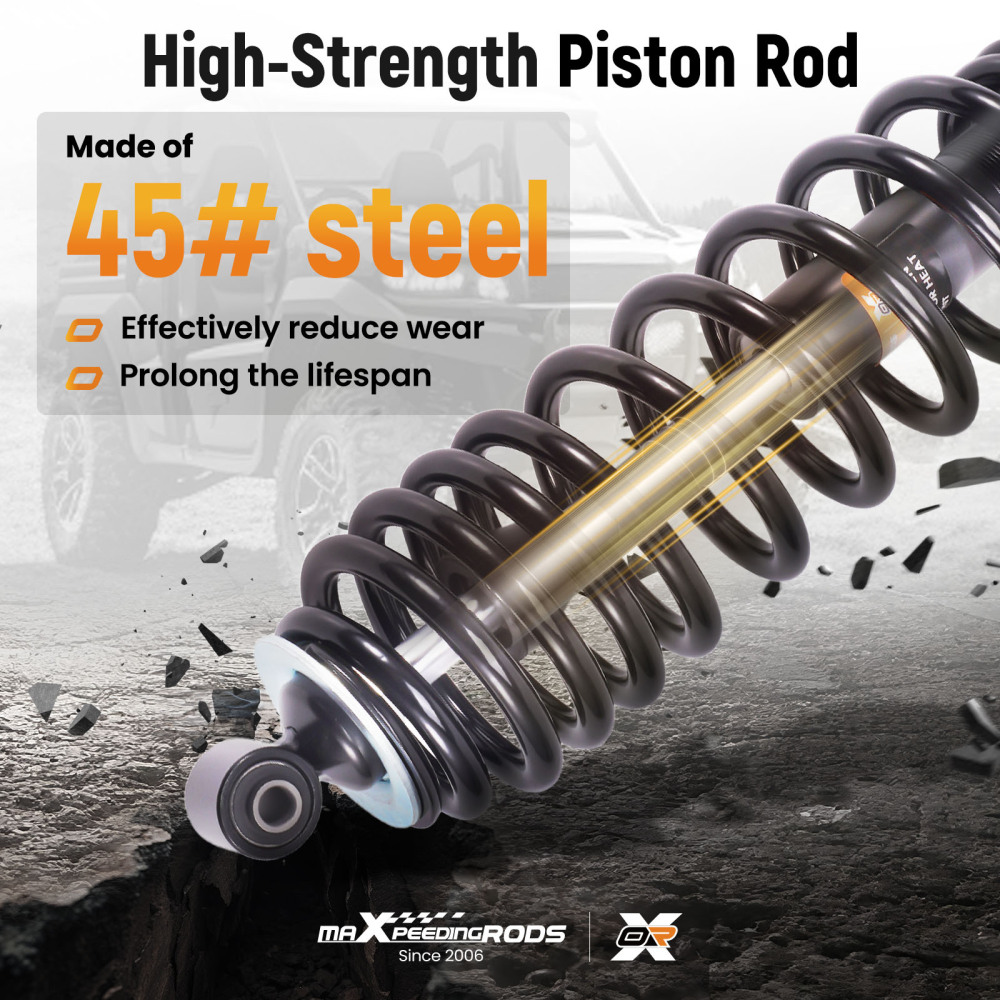 2pcs Rear Shocks Strut Absorber Kit compatible for Can-Am Outlander 650 2010-2012