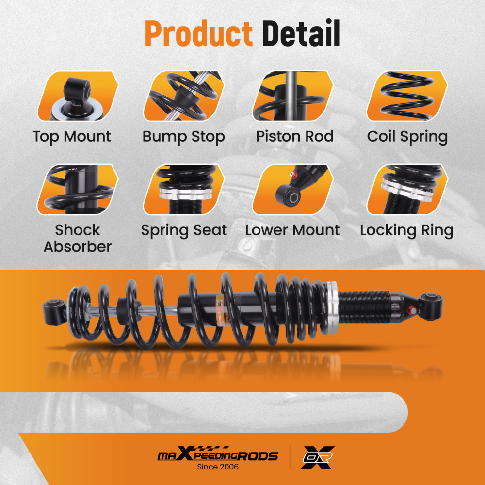 Front Gas Shock Strut Absorber compatible for Can-Am Outlander 450/MAX 450 2015-2023