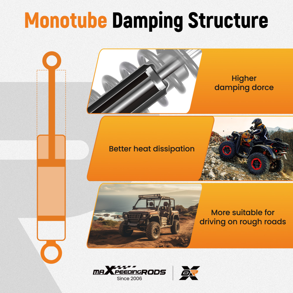 3x Rear/Front Shocks Strut Absorber Kit compatible for Honda Fourtrax 300 1993-2000