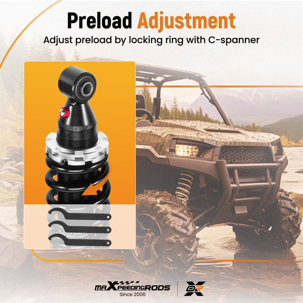 3x Rear/Front Shocks Strut Absorber Kit compatible for Honda Fourtrax 300 1993-2000