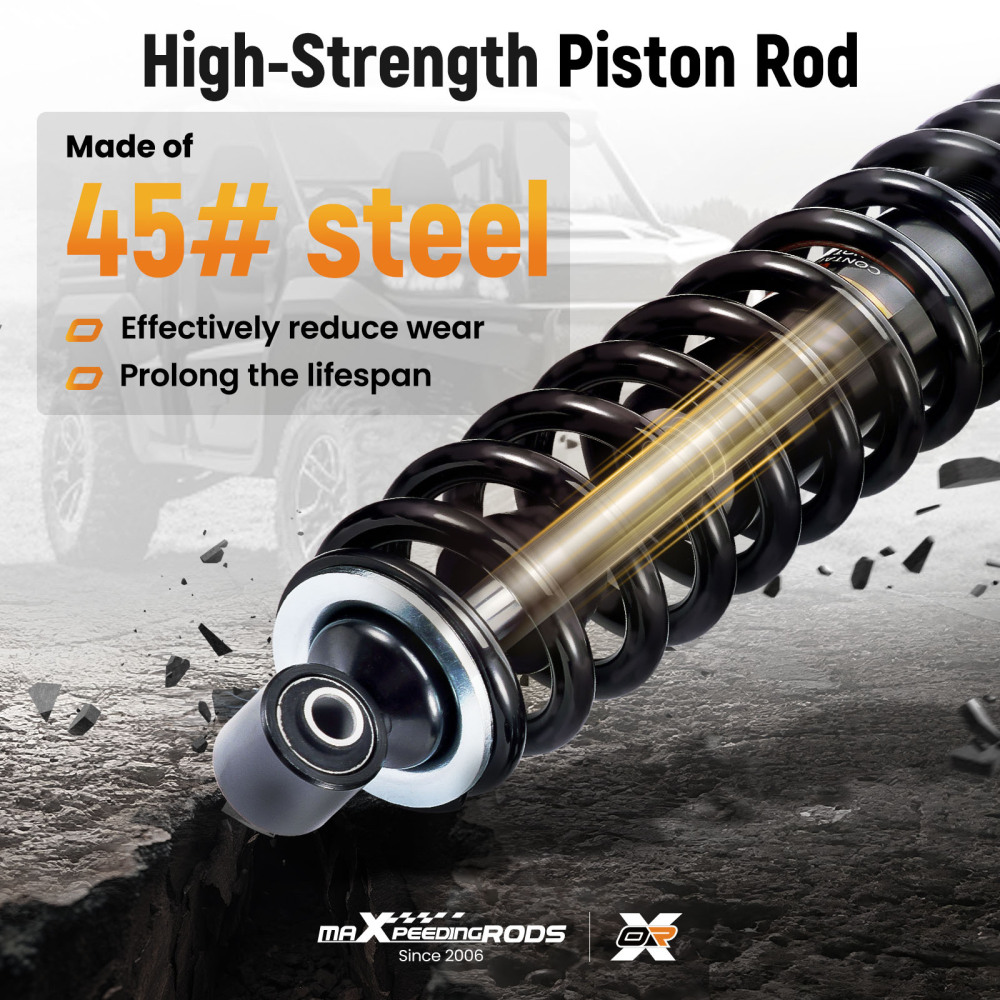 3x Rear/Front Shocks Strut Absorber Kit compatible for Honda Rancher 350 2000-2006