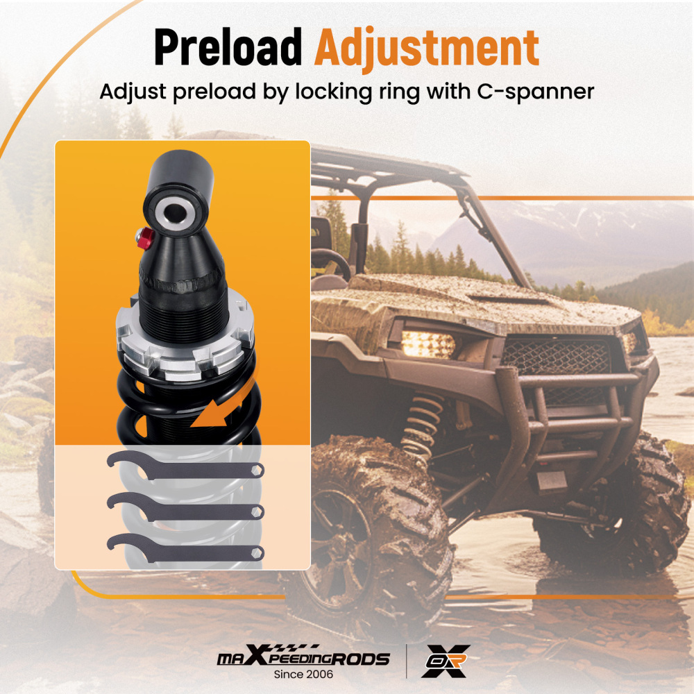 3x Rear/Front Shocks Strut Absorber Kit compatible for Honda Rancher 350 2000-2006