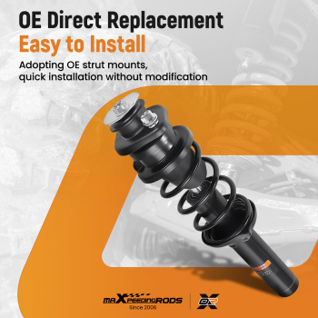 2x Front Shocks Strut Absorber Kit compatible for Kawasaki Mule 2010 2020 1990-1992