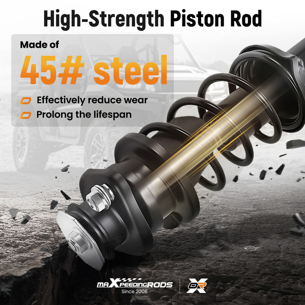 2x Front Shocks Strut Absorber Kit compatible for Kawasaki Mule 2010 2020 1990-1992