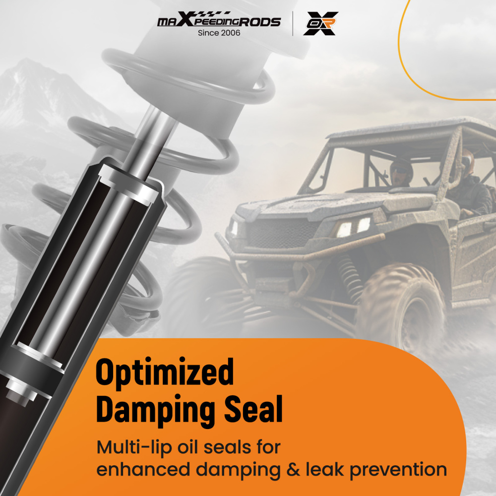 2x Front Shocks Strut Absorber Kit compatible for Kawasaki Mule 2010 2020 1990-1992