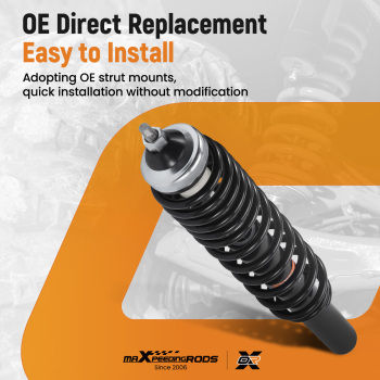 2pcs Front Shocks compatible for Polaris Ranger 400 2011-2014 500 2011-2022 7043666 7044149