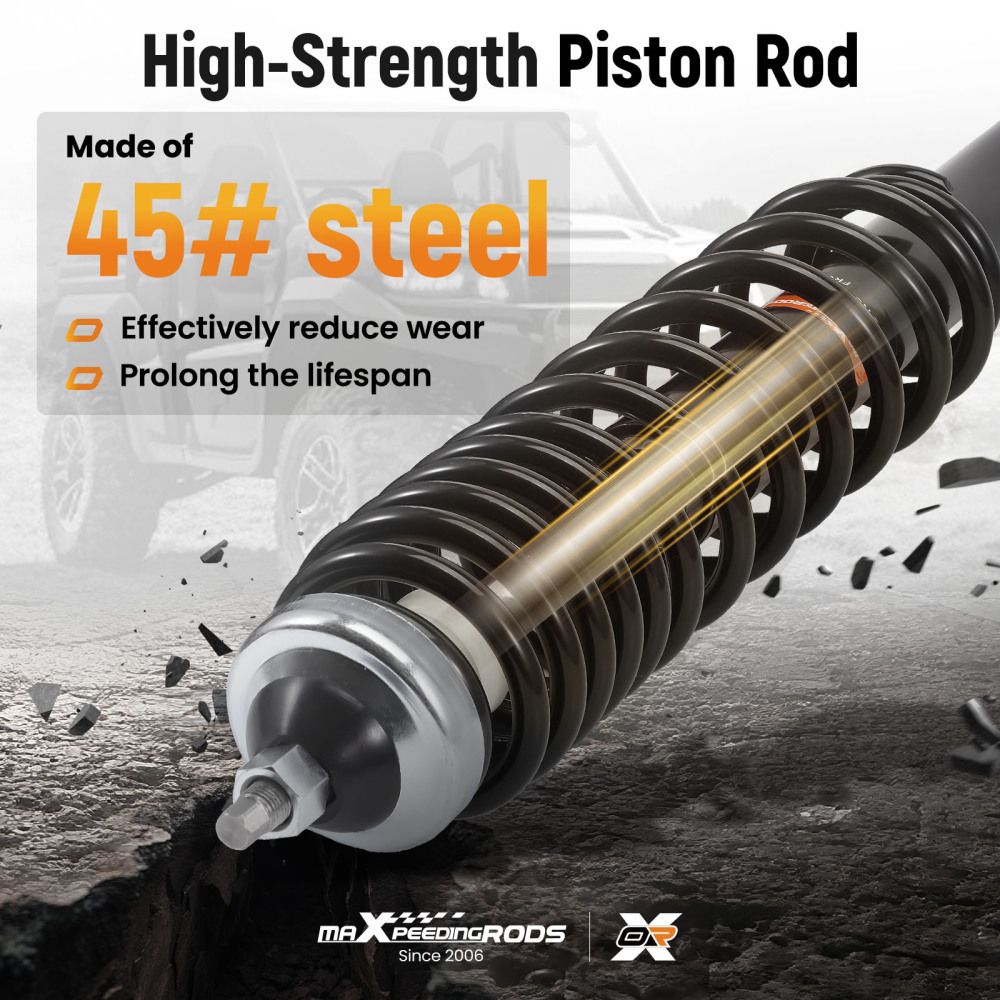 2pcs Front Shocks compatible for Polaris Ranger 400 2011-2014 500 2011-2022 7043666 7044149