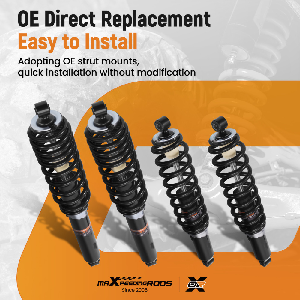 Full Set of Gas Shocks compatible for Polaris Ranger XP 900 2013-2019 XP 570 2015-2016