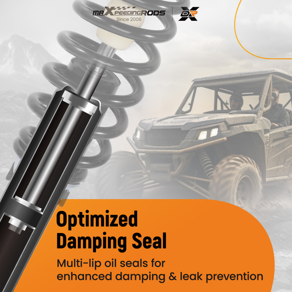 Full Set of Gas Shocks compatible for Polaris Ranger XP 900 2013-2019 XP 570 2015-2016