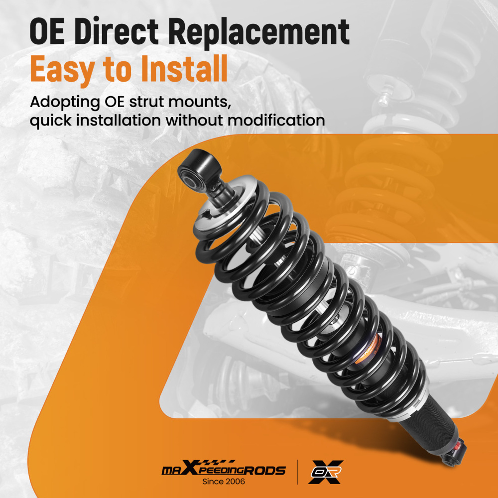 2x Rear Shocks Strut Absorber Kit compatible for Polaris RZR 570 2012-2022 EPS LE EPS EFI