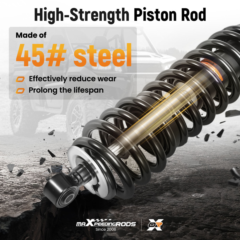 2x Rear Shocks Strut Absorber Kit compatible for Polaris RZR 570 2012-2022 EPS LE EPS EFI