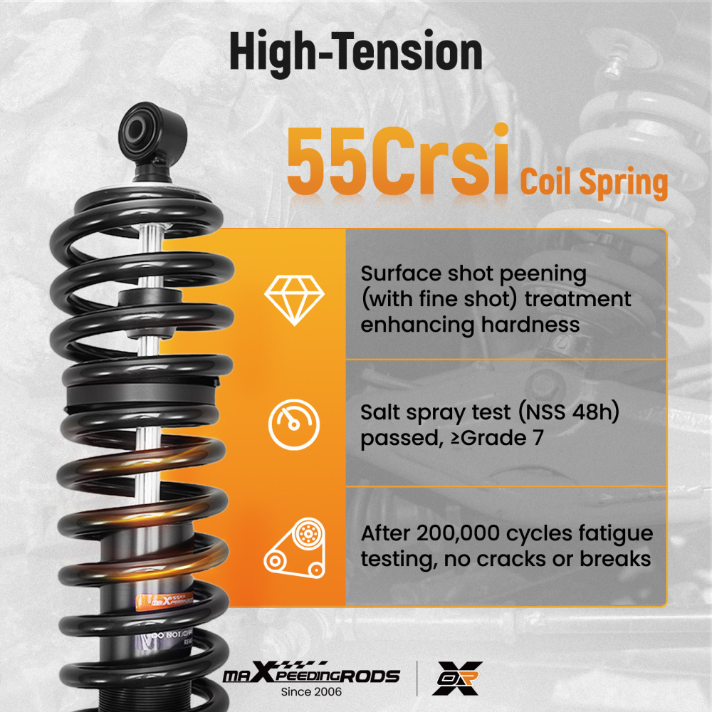 2x Rear Shocks Strut Absorber Kit compatible for Polaris RZR 570 2012-2022 EPS LE EPS EFI