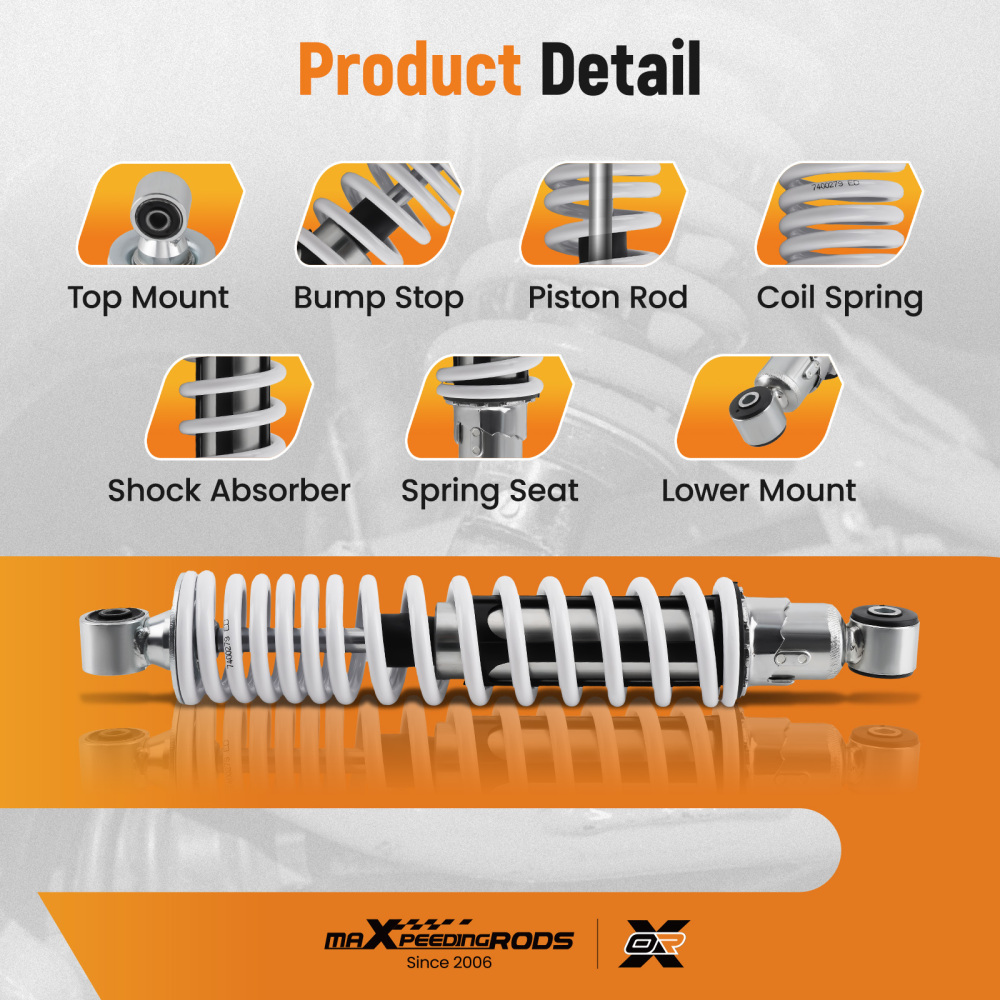 2pcs Front Shocks Strut Absorber Kit for 1987-2006 compatible for Yamaha BANSHEE 350（YFZ350）