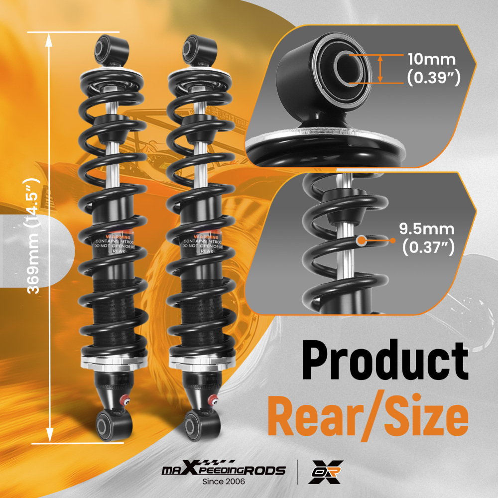 Set of Shocks compatible for YAMAHA Grizzly 660 4x4 2002-2008 YFM660F 5KM-22210-20-00