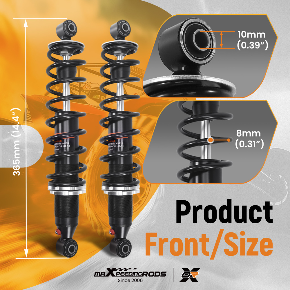 Set of Shocks compatible for YAMAHA Grizzly 660 4x4 2002-2008 YFM660F 5KM-22210-20-00