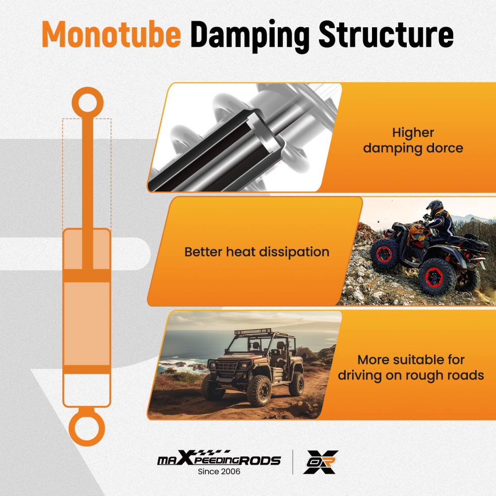 Set of Shocks compatible for YAMAHA Grizzly 660 4x4 2002-2008 YFM660F 5KM-22210-20-00