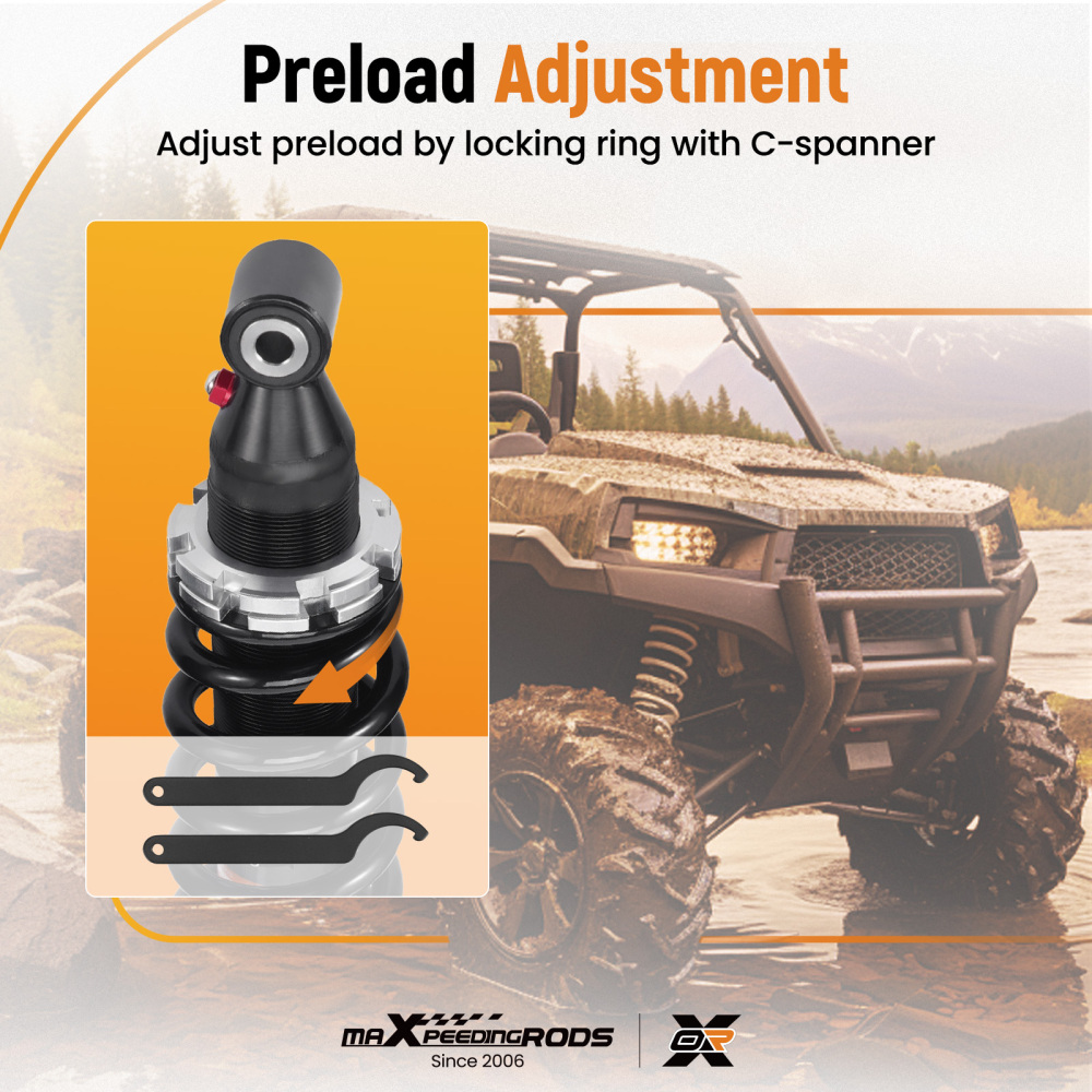 Set of Shocks compatible for YAMAHA Grizzly 660 4x4 2002-2008 YFM660F 5KM-22210-20-00