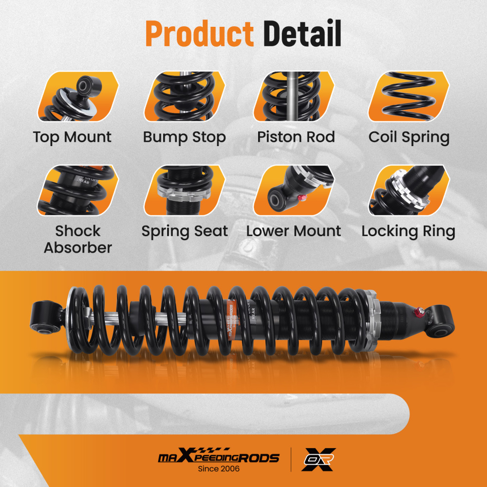 Rear Shock compatible for Yamaha Grizzzly 550 4x4 YFM550FG 2009-2013 3B4-22210-00-00