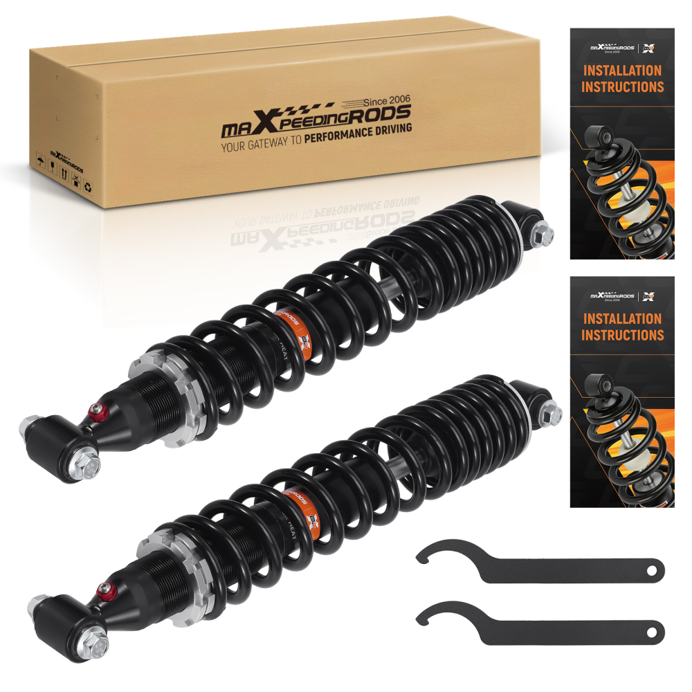 2x Front Shocks Strut Absorber Kit compatible for Yamaha Raptor 660 2001-2005 YFM660R