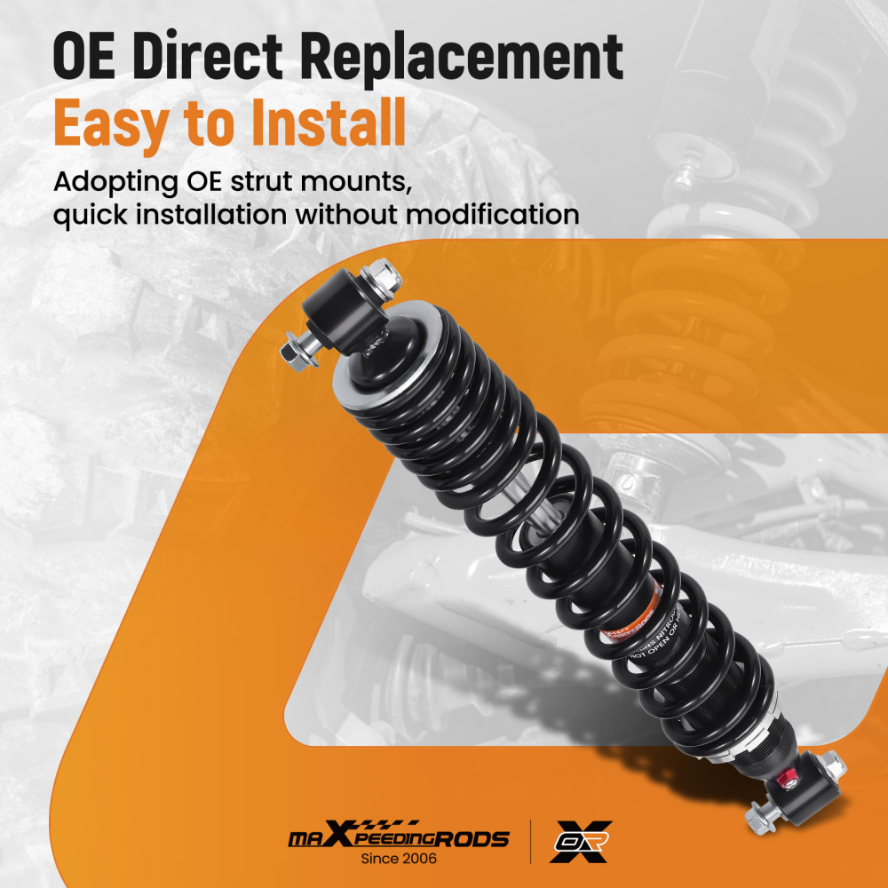 2x Front Shocks Strut Absorber Kit compatible for Yamaha Raptor 660 2001-2005 YFM660R