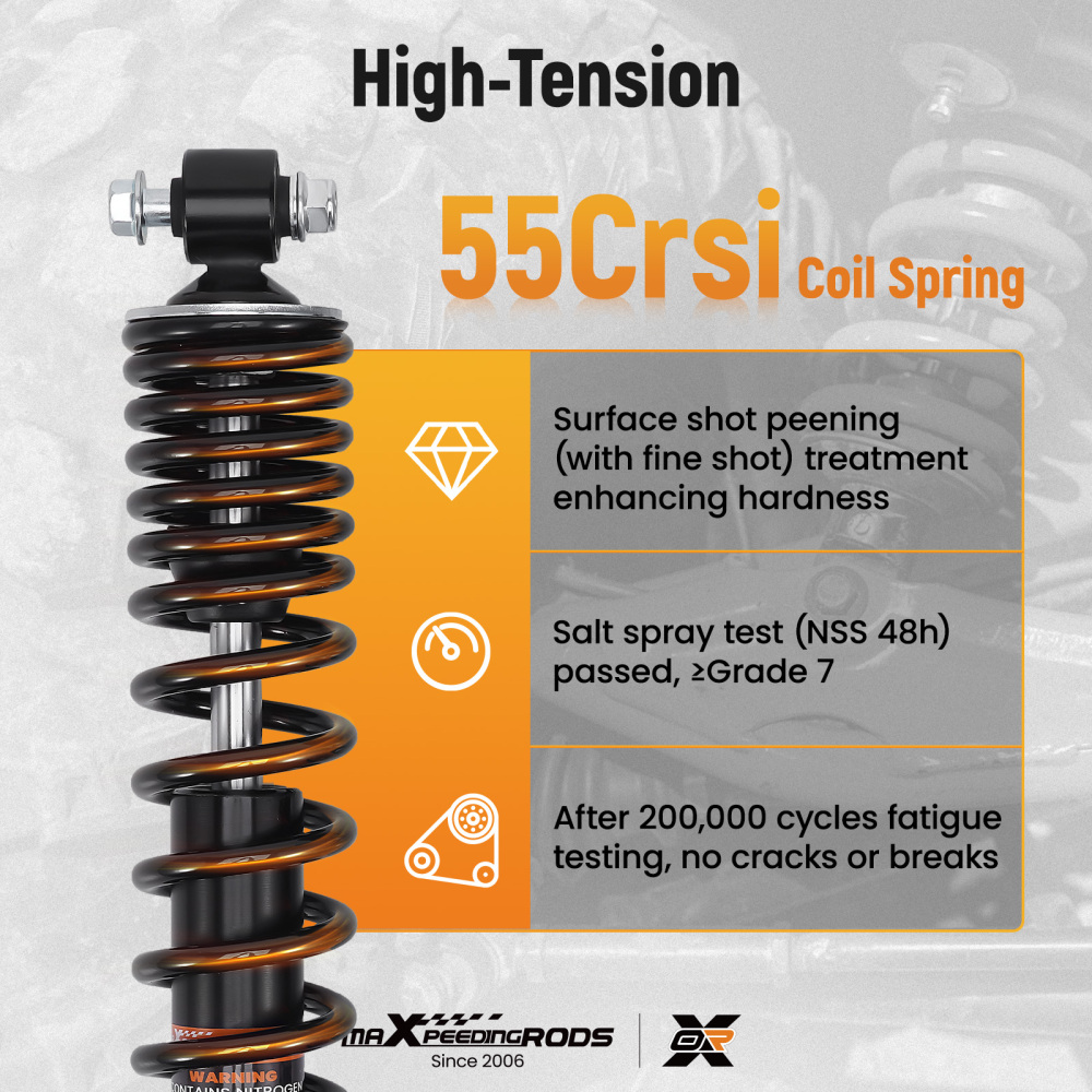 2x Front Shocks Strut Absorber Kit compatible for Yamaha Raptor 660 2001-2005 YFM660R