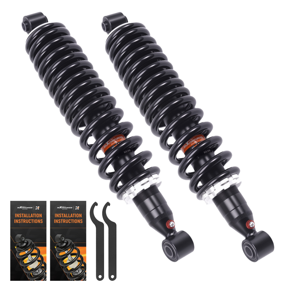 2x Rear Shocks Strut Absorber Kit compatible for Yamaha Rhino 450 660 4x4 2005-2009
