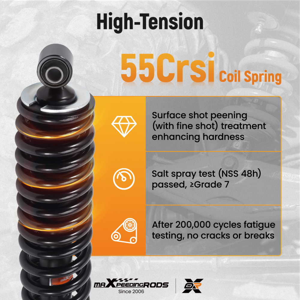 2x Rear Shocks Strut Absorber Kit compatible for Yamaha Rhino 450 660 4x4 2005-2009