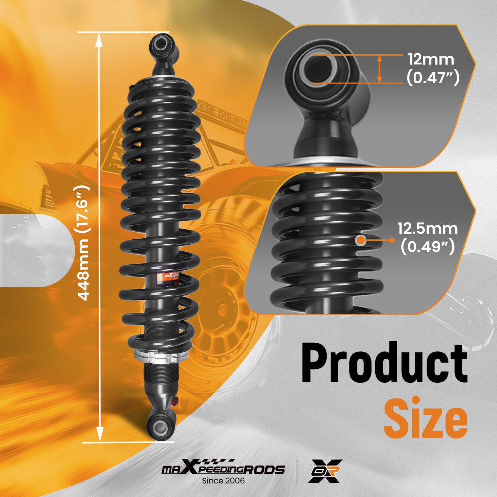 2x Rear Shocks compatible for Yamaha Viking 700 YXM700DH 4x4 2014-2019 1XD-F2200-00-00