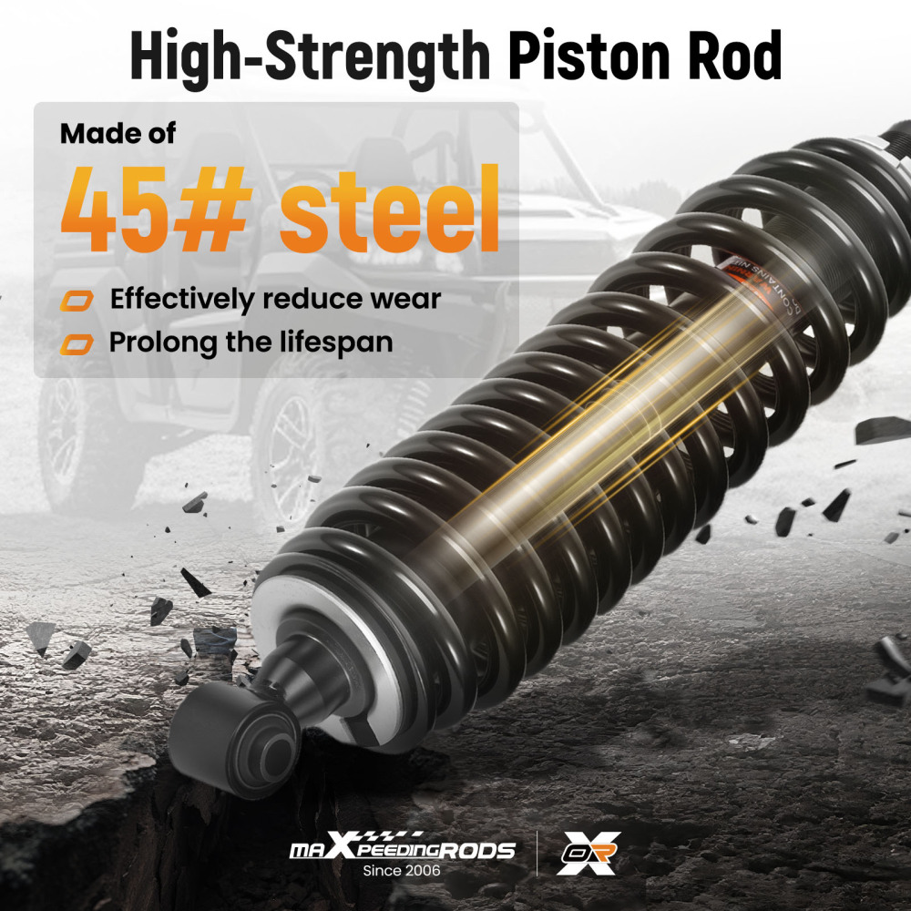 2x Rear Shocks compatible for Yamaha Viking 700 YXM700DH 4x4 2014-2019 1XD-F2200-00-00