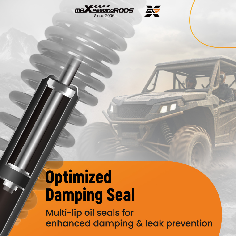 2x Rear Shocks compatible for Yamaha Viking 700 YXM700DH 4x4 2014-2019 1XD-F2200-00-00