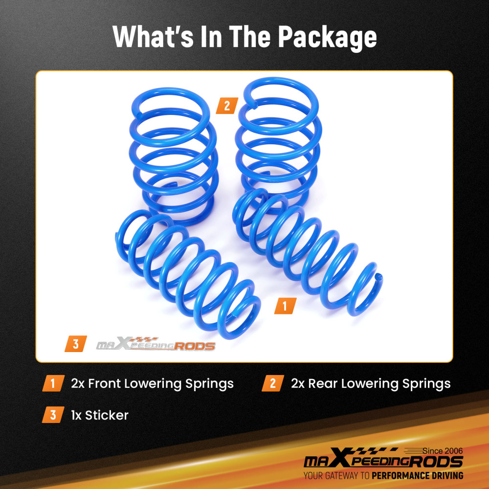MaXpeedingrods Lowering Sport Springs compatible for Toyota Camry FWD (XV70) 2018-2024