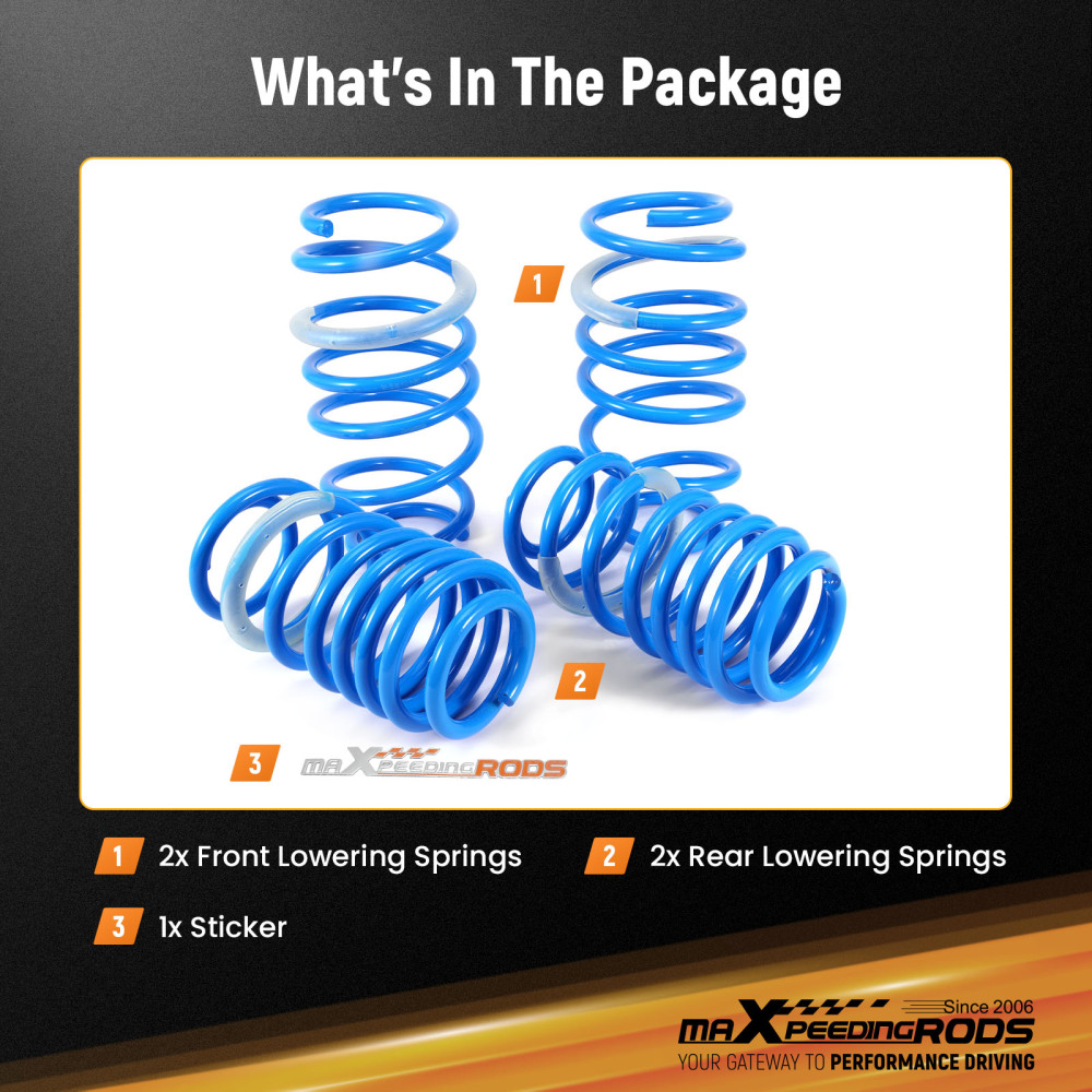 MaXpeedingrods Lowering Springs compatible for HONDA CIVIC FG4 2DR/4CYL SI 2012-2015